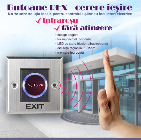 Butoane REX infrarosu No Touch Butoane REX infrarosu No Touch